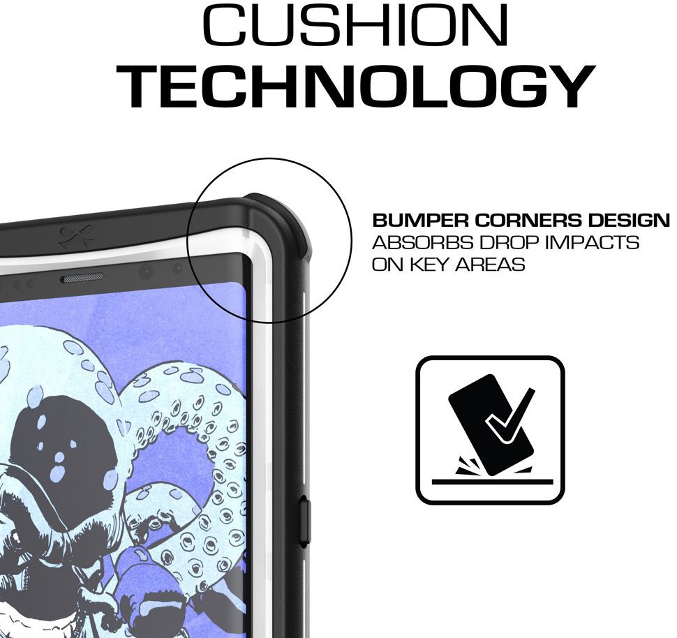 Ghostek Nautical 2 Waterbestendig Hoesje Samsung Galaxy Note 8 Wit afbeelding 6