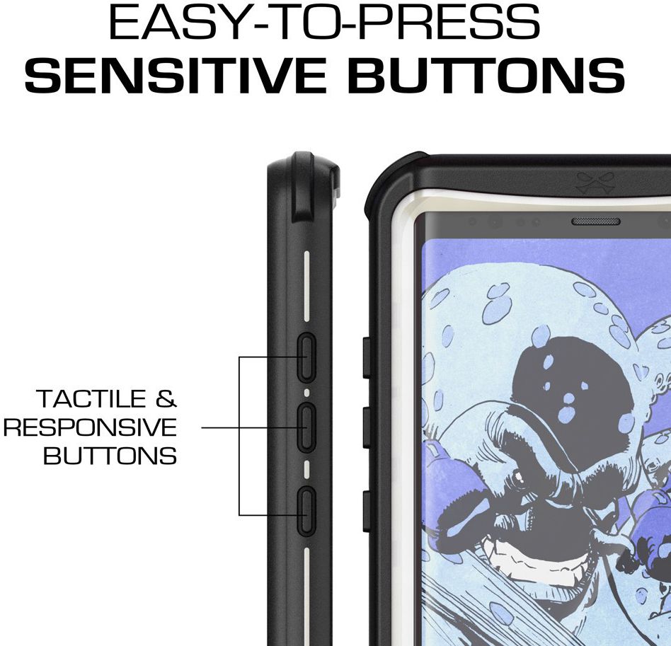 Ghostek Nautical 2 Waterbestendig Hoesje Samsung Galaxy Note 8 Wit afbeelding 7