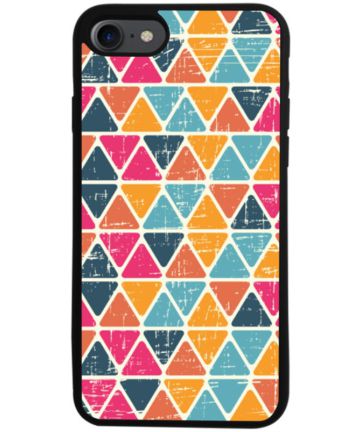 Apple iPhone 7 / 8 TPU Back Cover Driehoek Patroon Hoesjes