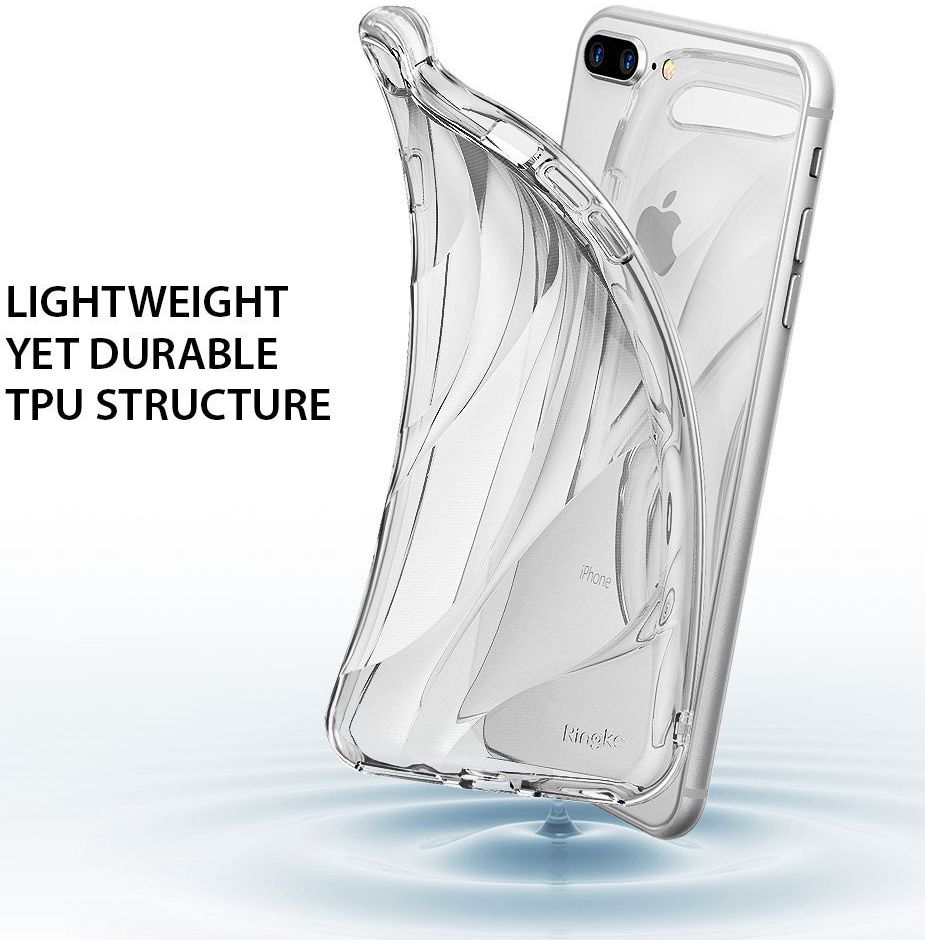 Ringke Flow iPhone 7 Plus / 8 Plus Hoesje Transparant afbeelding 2
