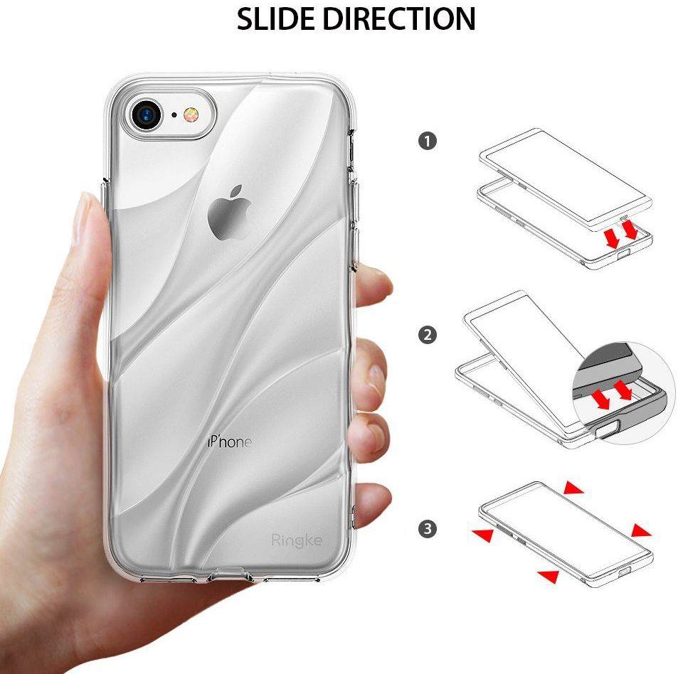 Ringke Flow iPhone 7 / 8 Hoesje Transparant afbeelding 3