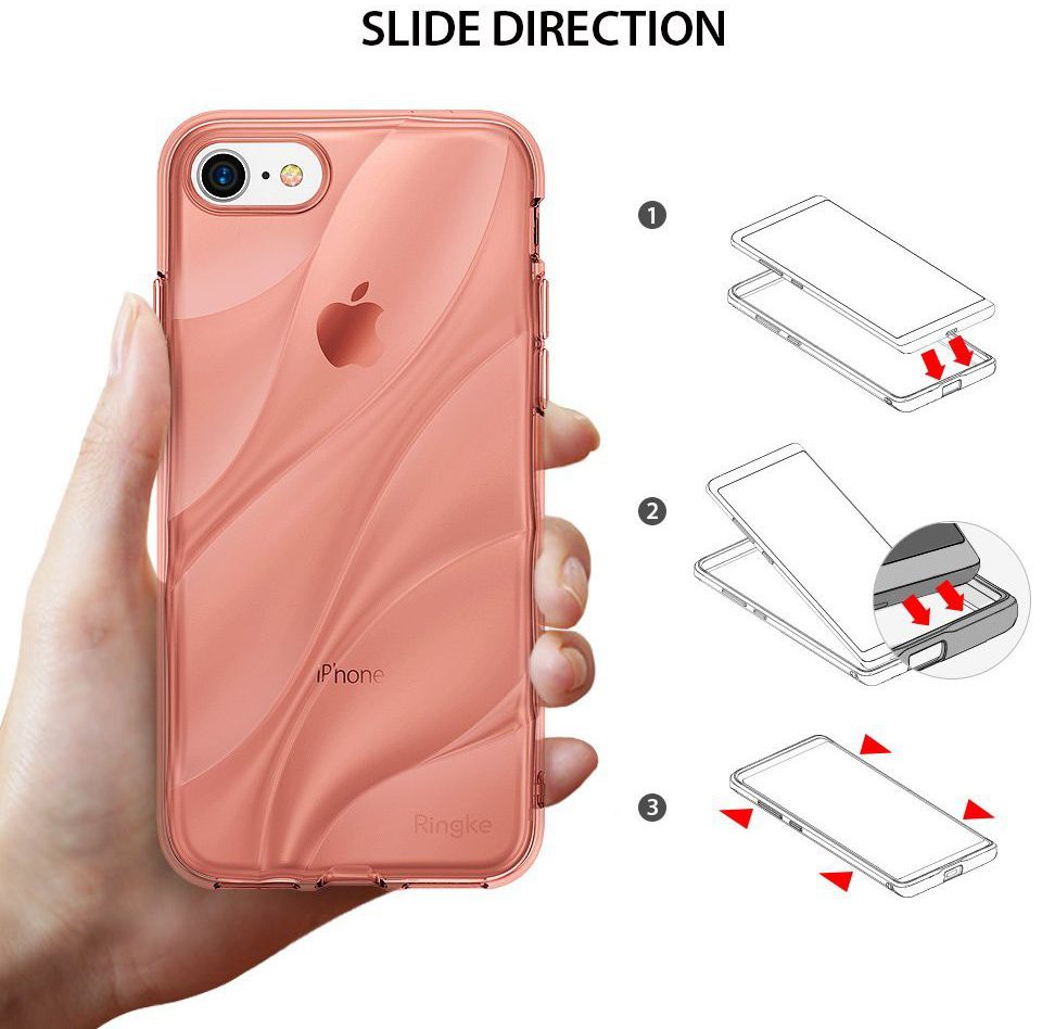 Ringke Flow iPhone 7 / 8 Hoesje Rose Gold afbeelding 3