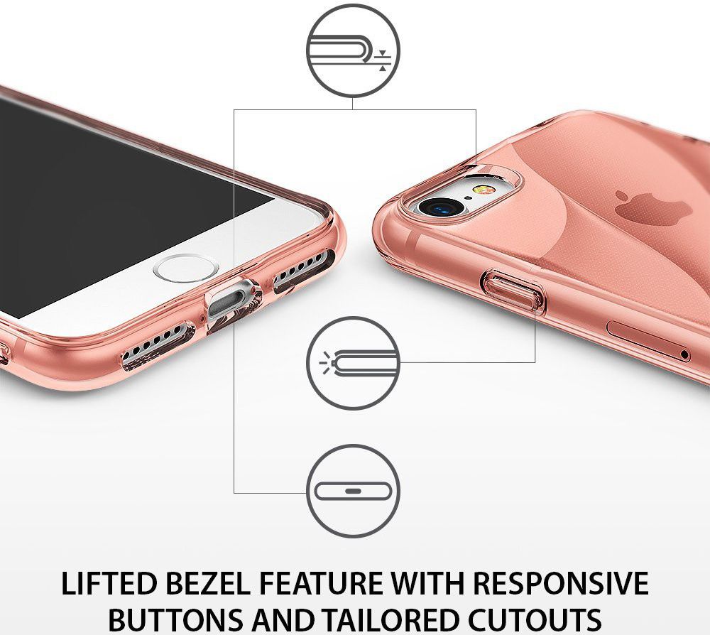 Ringke Flow iPhone 7 / 8 Hoesje Rose Gold afbeelding 4
