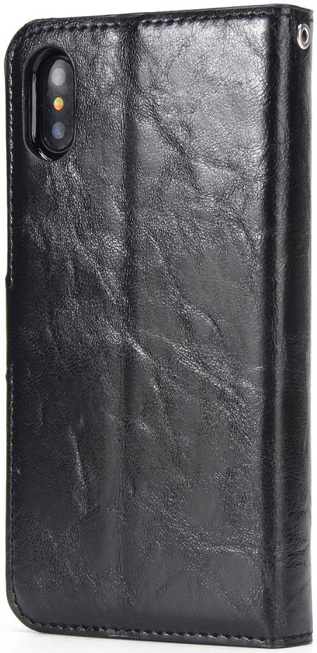 Apple iPhone X / XS Bookcase en Backcover 2-in-1 Hoesje Zwart afbeelding 6