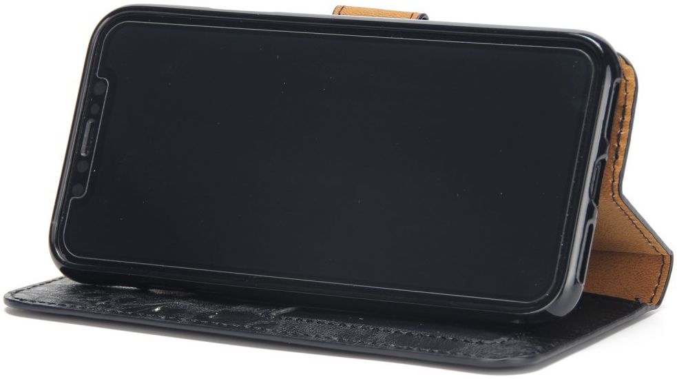 Apple iPhone X / XS Bookcase en Backcover 2-in-1 Hoesje Zwart afbeelding 3