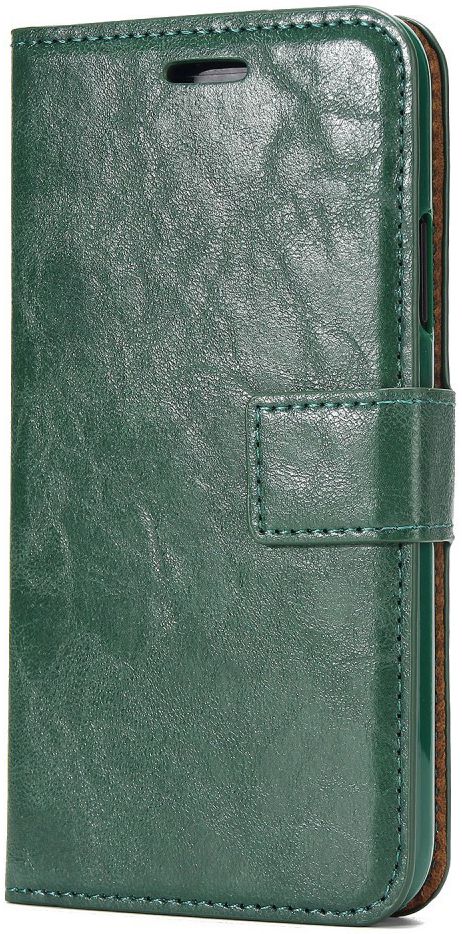 Apple iPhone X / XS Bookcase en Backcover 2-in-1 Hoesje Groen afbeelding 1