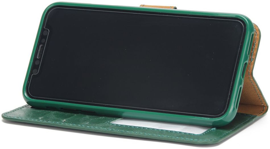 Apple iPhone X / XS Bookcase en Backcover 2-in-1 Hoesje Groen afbeelding 5