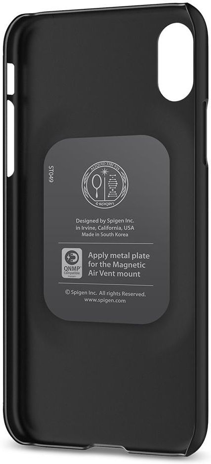 Spigen Thin Fit Case voor Apple iPhone X Black afbeelding 4
