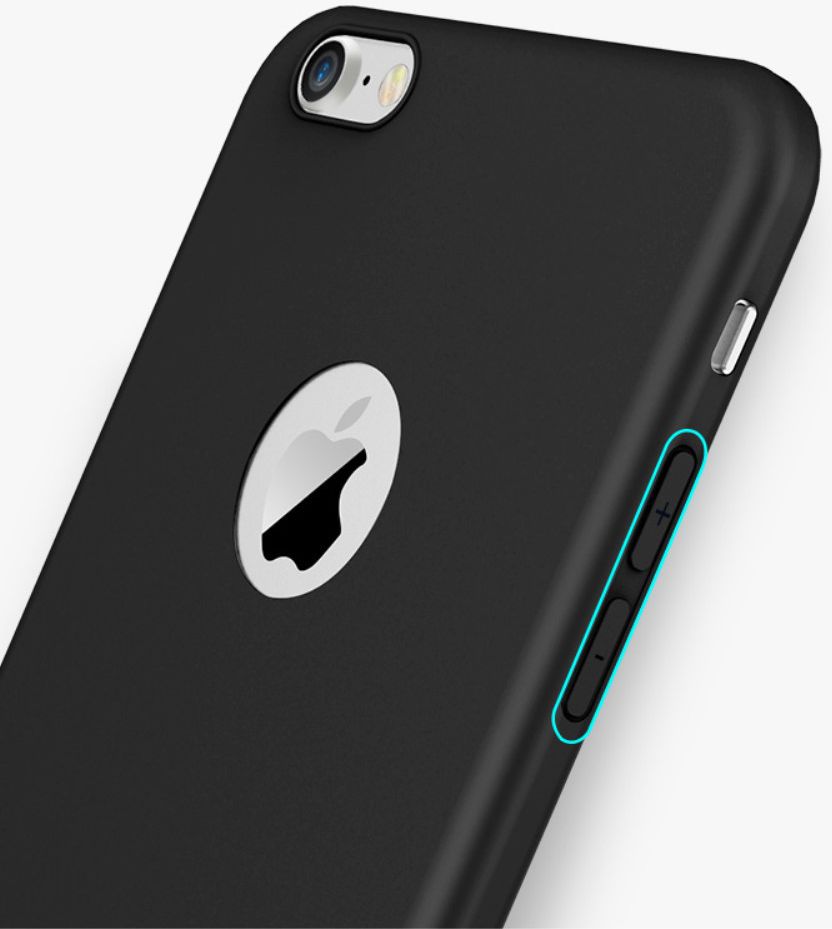 Apple iPhone 7 / 8 Frosted Siliconen Hoesje Zwart afbeelding 1