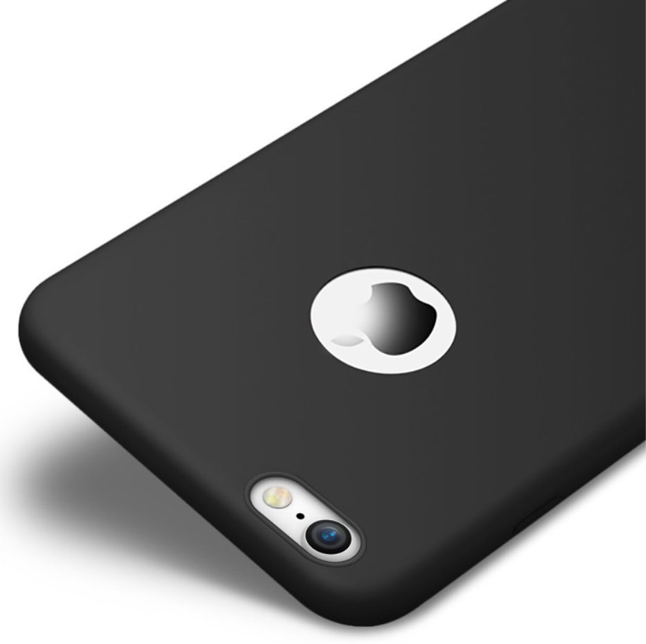 Apple iPhone 7 / 8 Frosted Siliconen Hoesje Zwart afbeelding 4