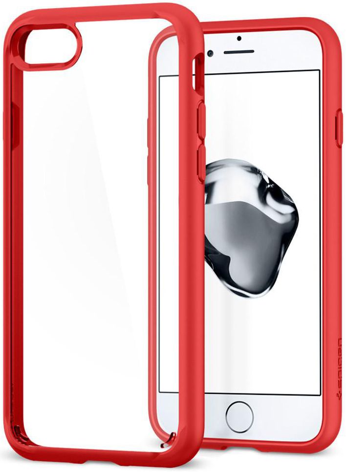 Spigen Ultra Hybrid 2 Case Apple iPhone 7 / 8 Red afbeelding 1