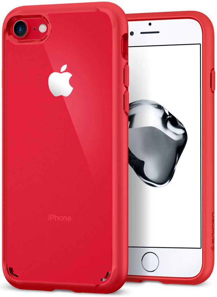 Spigen Ultra Hybrid 2 Case Apple iPhone 7 / 8 Red afbeelding 2