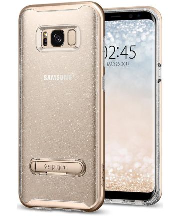 Spigen Neo Hybrid Crystal Case Galaxy S8 Plus Glitter Gold Quartz Hoesjes