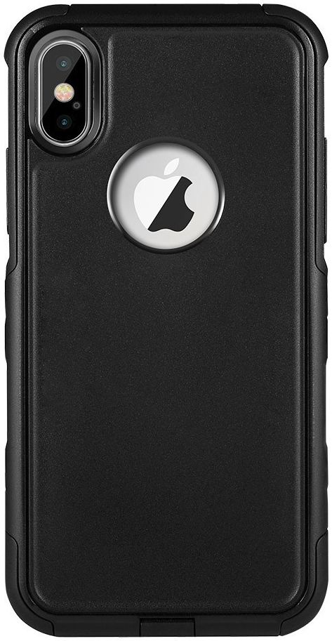 Apple iPhone X Stijlvol Hybride Hoesje Zwart afbeelding 3