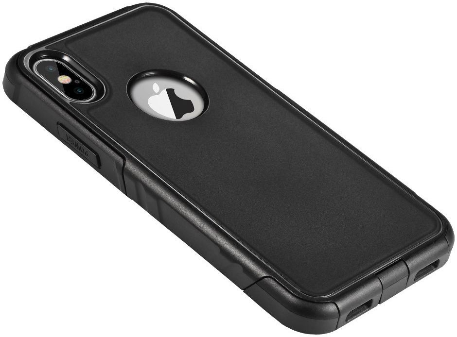 Apple iPhone X Stijlvol Hybride Hoesje Zwart afbeelding 4
