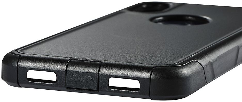 Apple iPhone X Stijlvol Hybride Hoesje Zwart afbeelding 9