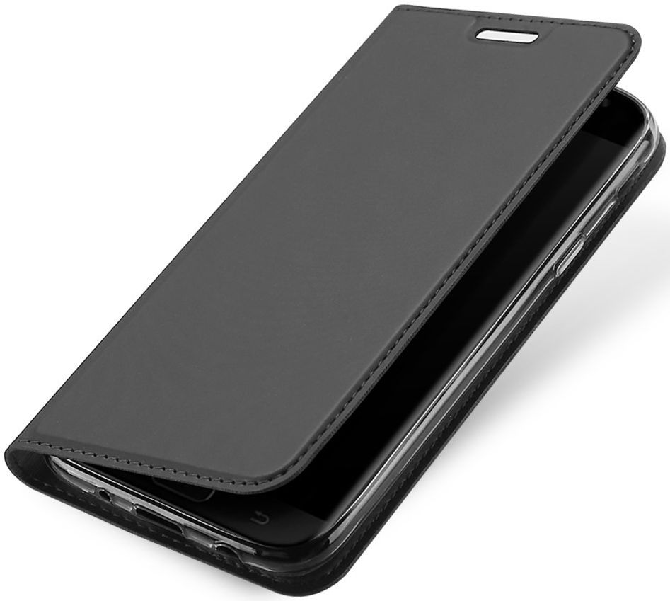 Dux Ducis Samsung Galaxy J7 (2017) Bookcase Hoesje Grijs afbeelding 1
