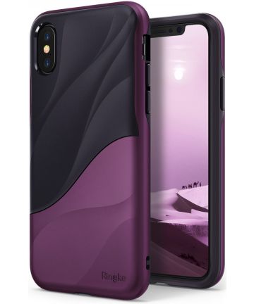 Ringke Wave Apple iPhone X Hoesje Metallic Purple Hoesjes