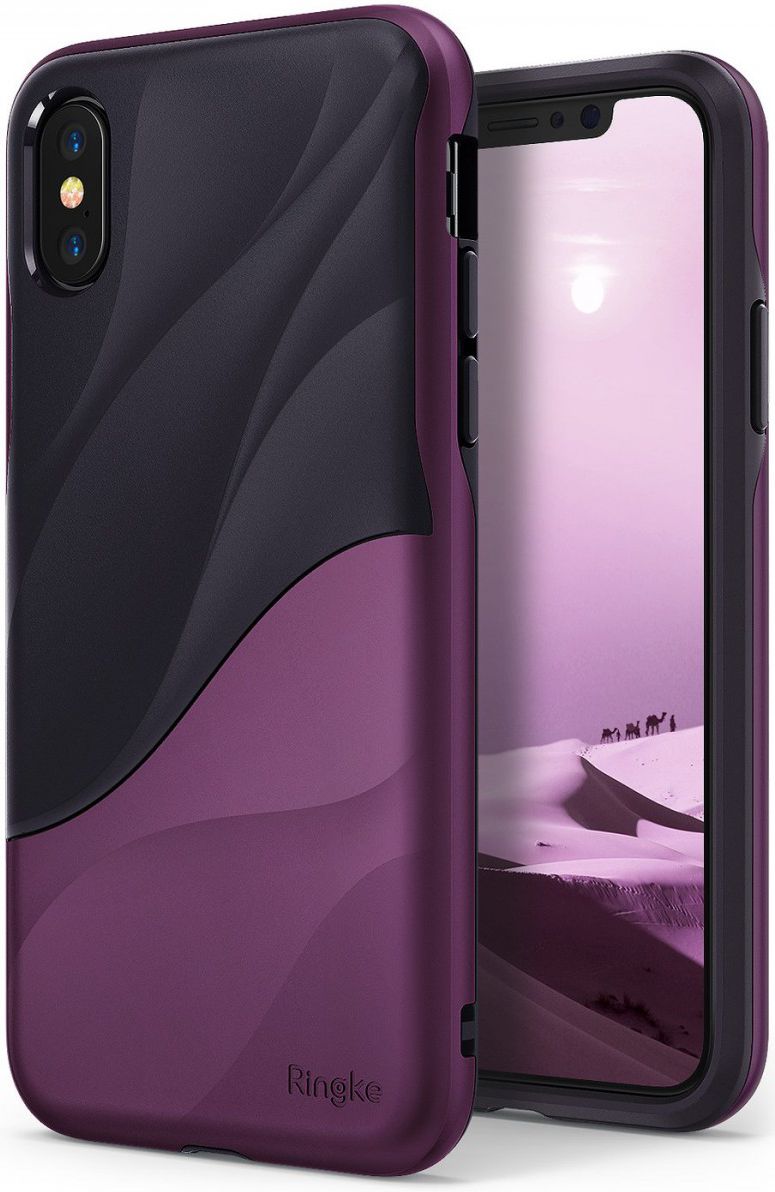 Ringke Wave Apple iPhone X Hoesje Metallic Purple afbeelding 1