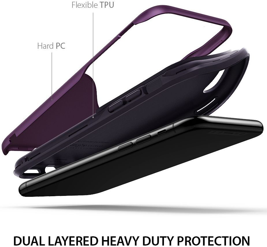 Ringke Wave Apple iPhone X Hoesje Metallic Purple afbeelding 4