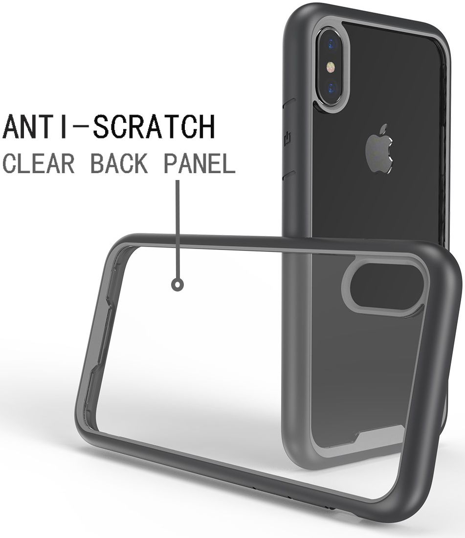 Apple iPhone XS / X Hoesje Armor Hoesje Zwart afbeelding 2