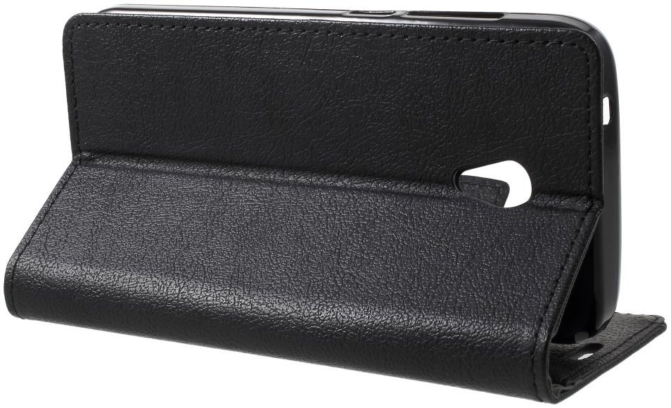 Alcatel U5 3G Portemonnee Hoesje Zwart afbeelding 3