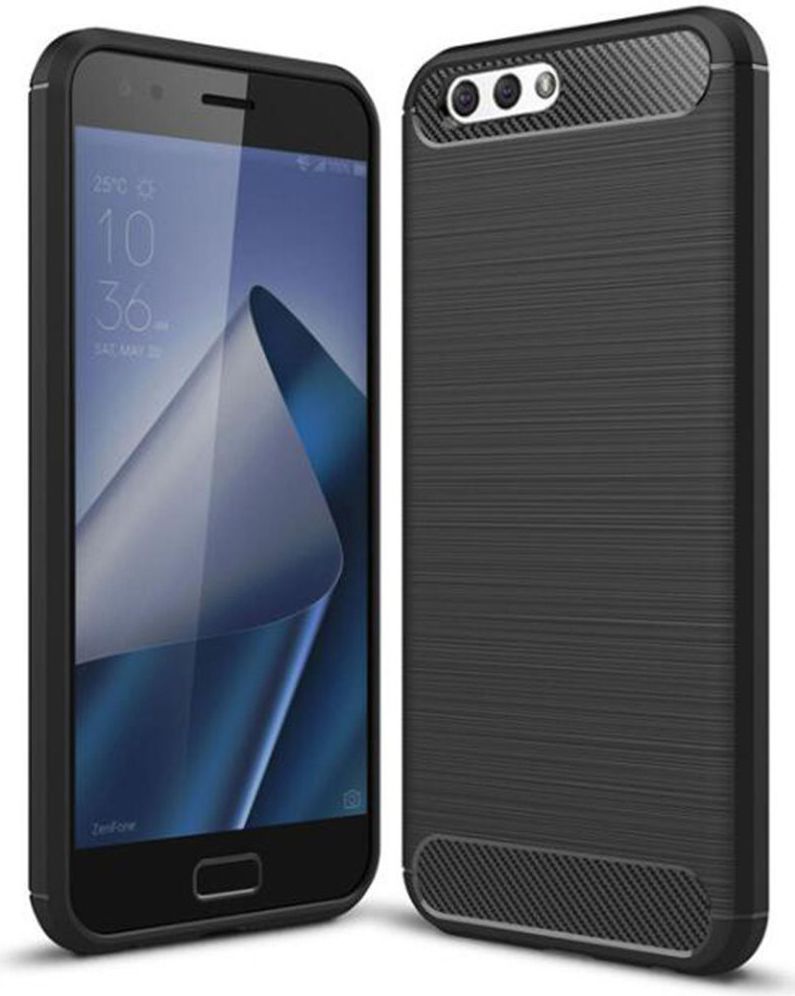 Asus Zenfone 4 Max 5.2 Carbon Hoesje Zwart afbeelding 1