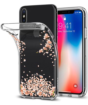 Spigen Liquid Crystal Apple iPhone X Blossom Hoesjes