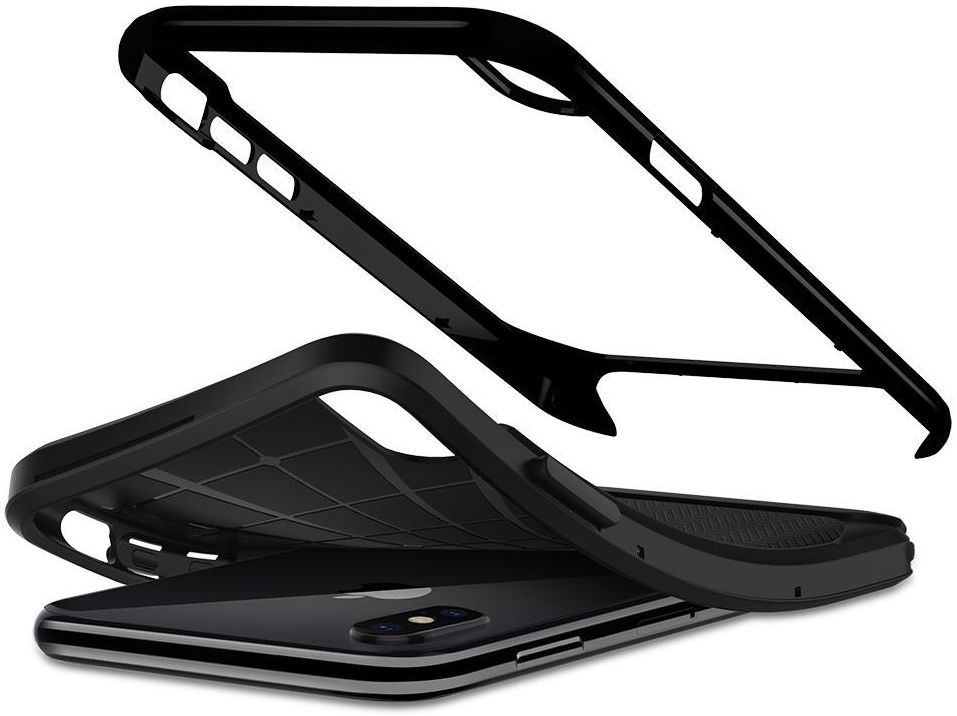Spigen Neo Hybrid Hoesje iPhone X Jet Black afbeelding 2