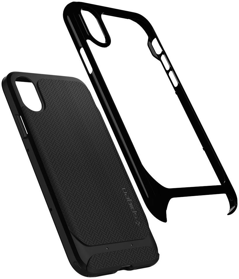Spigen Neo Hybrid Hoesje iPhone X Jet Black afbeelding 3