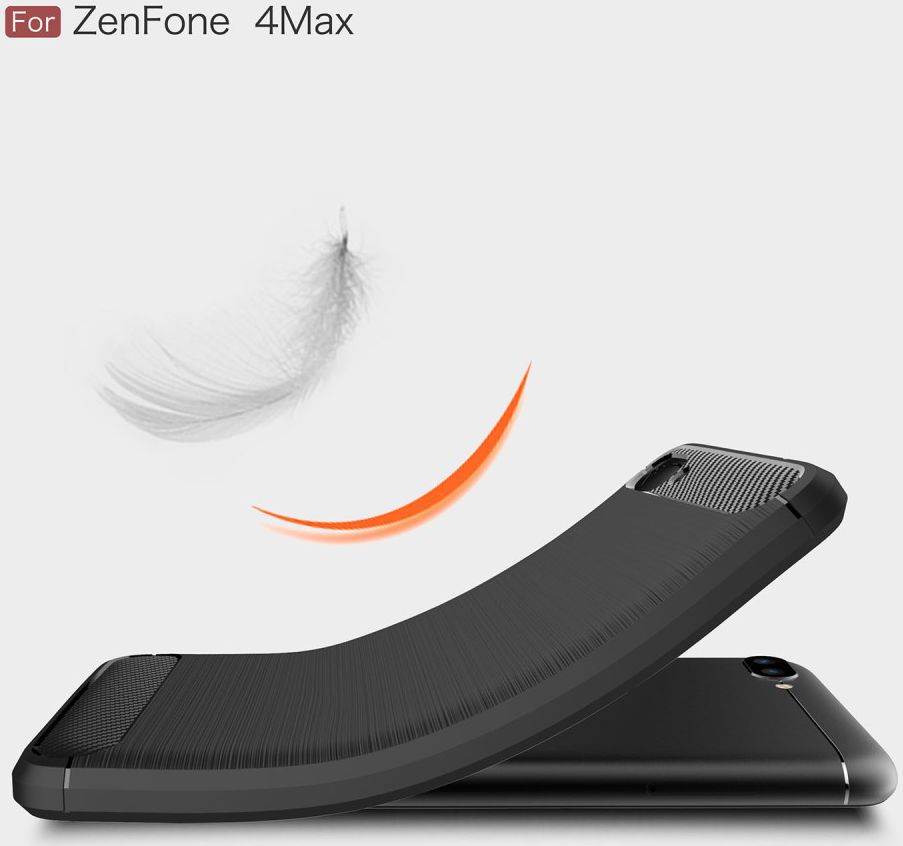 Asus Zenfone 4 Max 5.5 Carbon Hoesje Zwart afbeelding 3