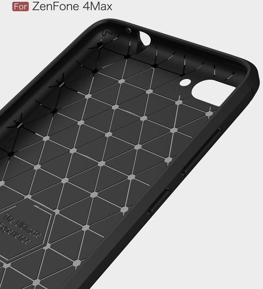 Asus Zenfone 4 Max 5.5 Carbon Hoesje Zwart afbeelding 5