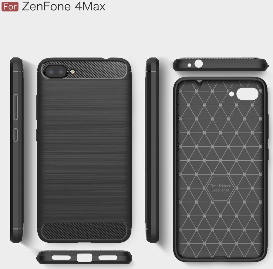 Asus Zenfone 4 Max 5.5 Carbon Hoesje Zwart afbeelding 6