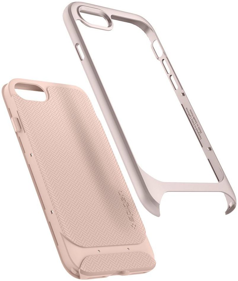 Spigen Neo Hybrid Herringbone Hoesje iPhone 8 Pale Dogwood afbeelding 3