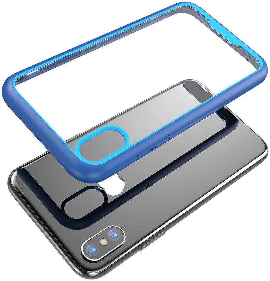 Apple iPhone X Hoesje Armor Hoesje Blauw afbeelding 8