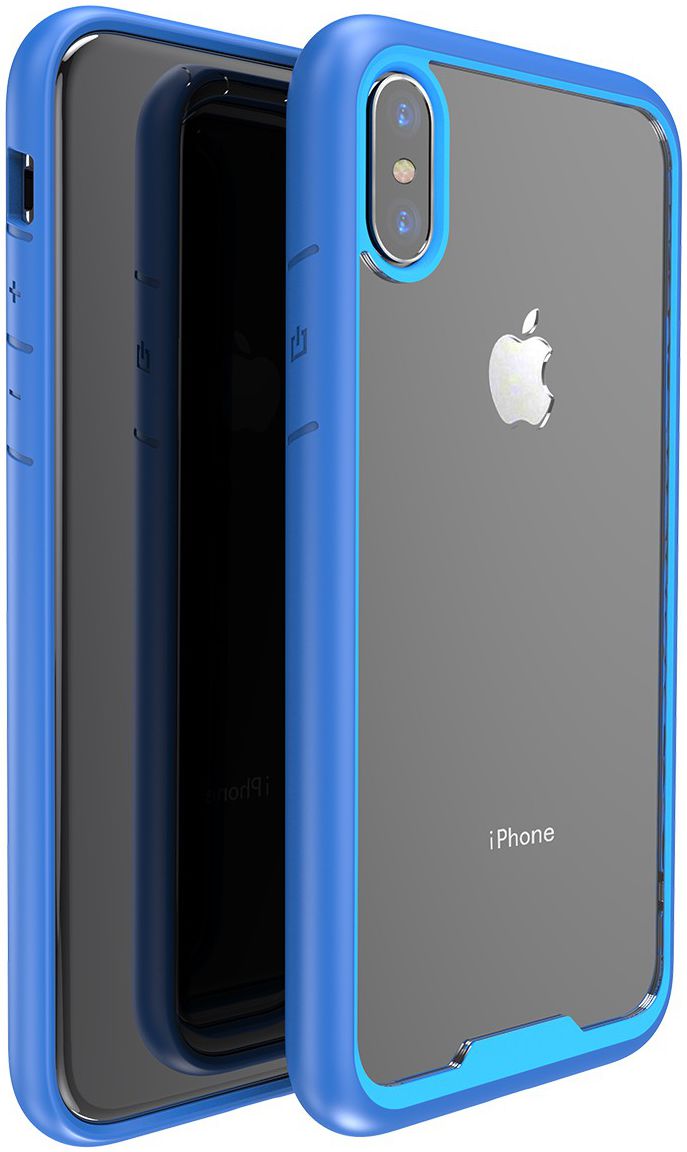 Apple iPhone X Hoesje Armor Hoesje Blauw afbeelding 2