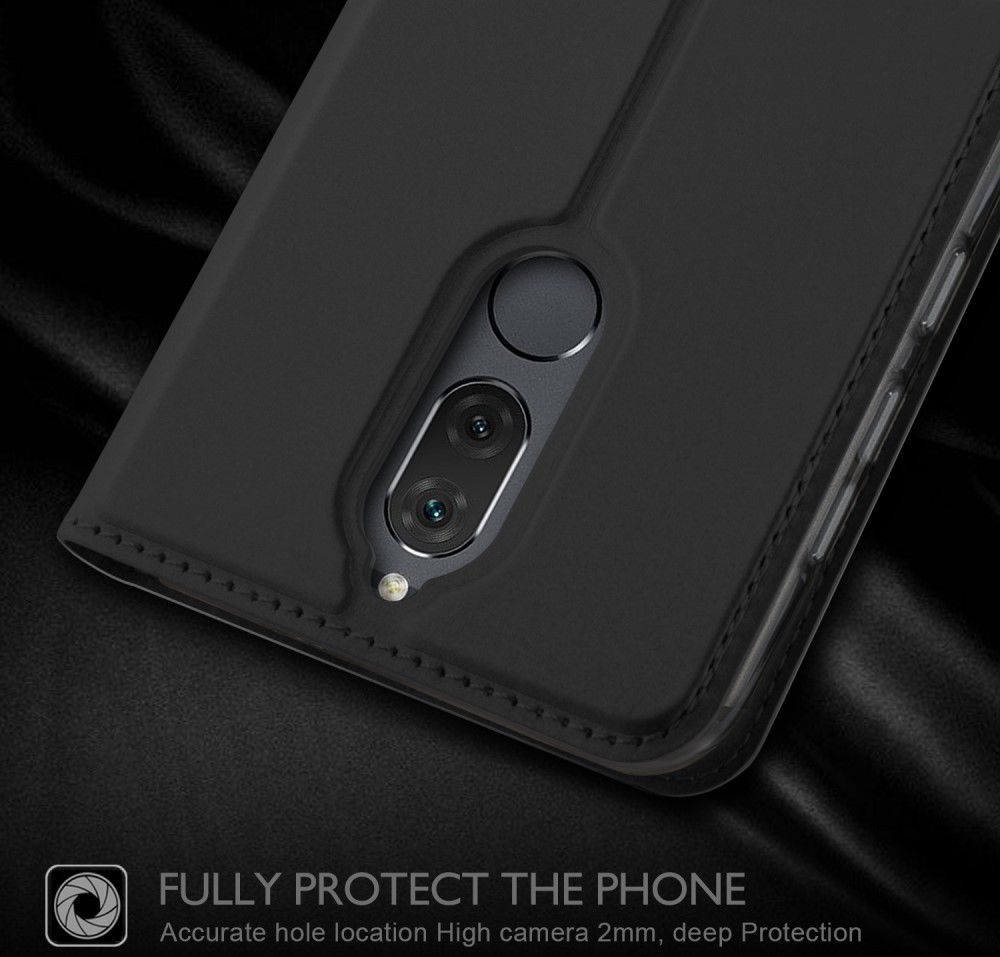 Huawei Mate 10 Lite Luxe Portemonnee Hoesje Zwart afbeelding 2