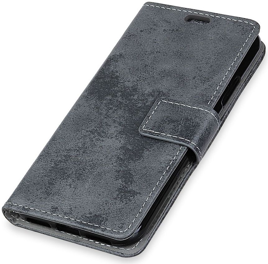 Huawei Mate 10 Lite Retro Portemonnee Hoesje Grijs afbeelding 3