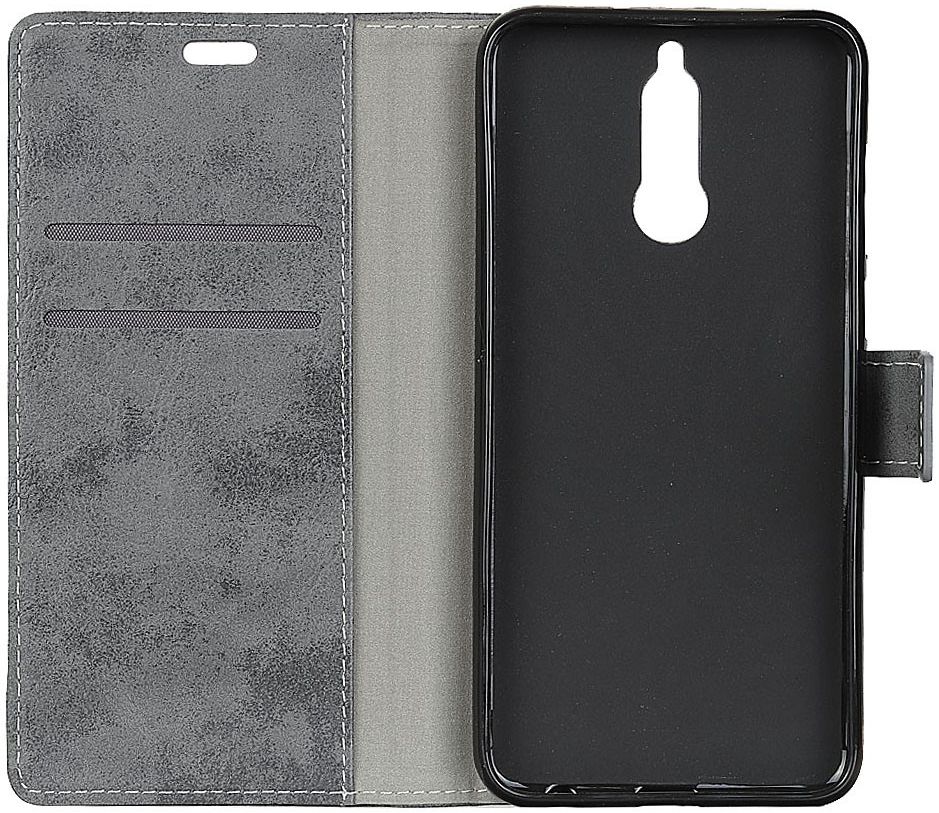 Huawei Mate 10 Lite Retro Portemonnee Hoesje Grijs afbeelding 6