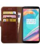 Rosso Element OnePlus 5T Hoesje Book Cover Bruin