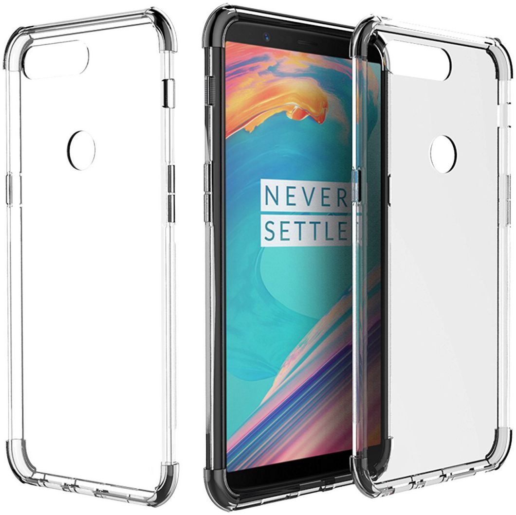 OnePlus 5T Transparant Bumper Hoesje afbeelding 1