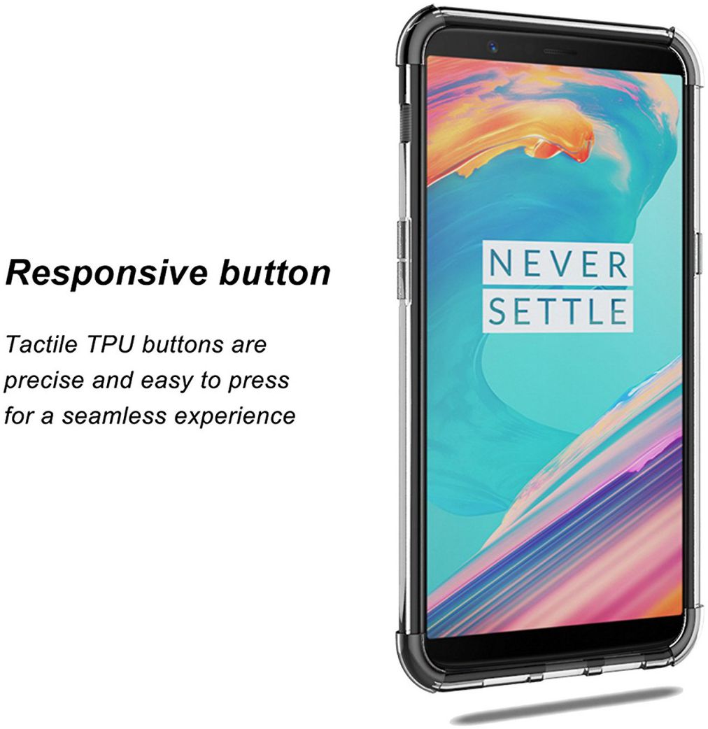 OnePlus 5T Transparant Bumper Hoesje afbeelding 2