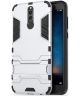 Huawei Mate 10 Lite Hybride Hoesje met Stand Zilver