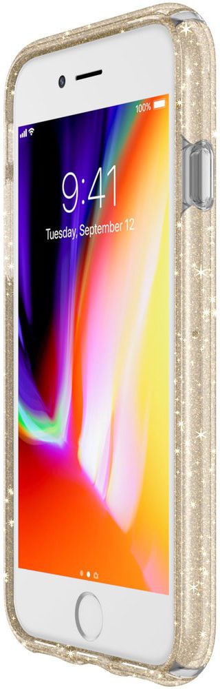 Speck Presidio Apple iPhone SE 2020 Shockproof Hoesje Goud Glitter afbeelding 8