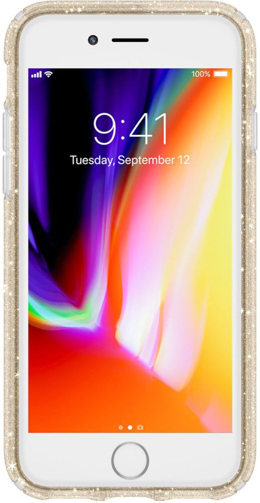 Speck Presidio Apple iPhone SE 2020 Shockproof Hoesje Goud Glitter afbeelding 6