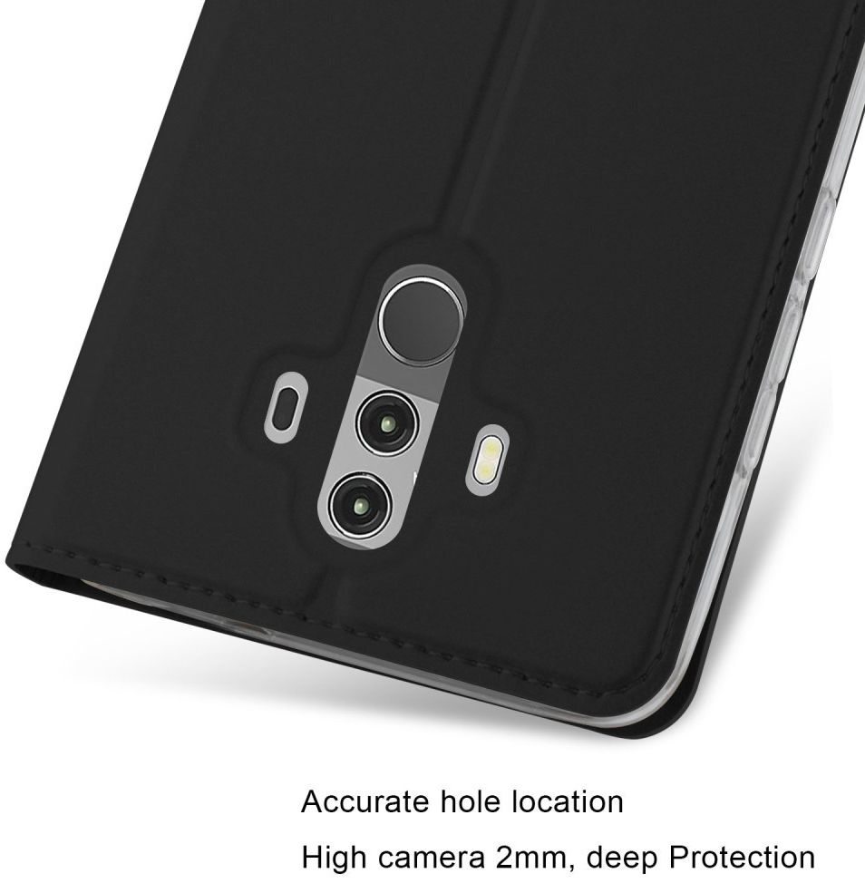 Huawei Mate 10 Pro Magnetisch Portemonnee Hoesje Zwart afbeelding 3