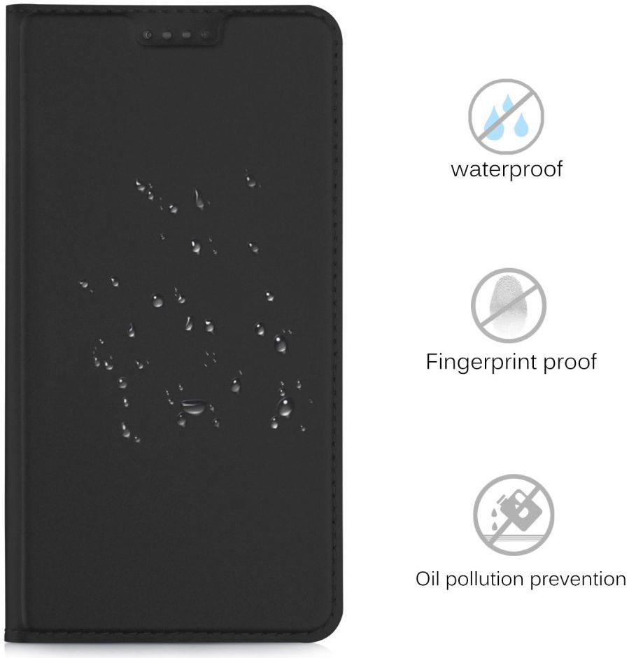 Huawei Mate 10 Pro Magnetisch Portemonnee Hoesje Zwart afbeelding 4