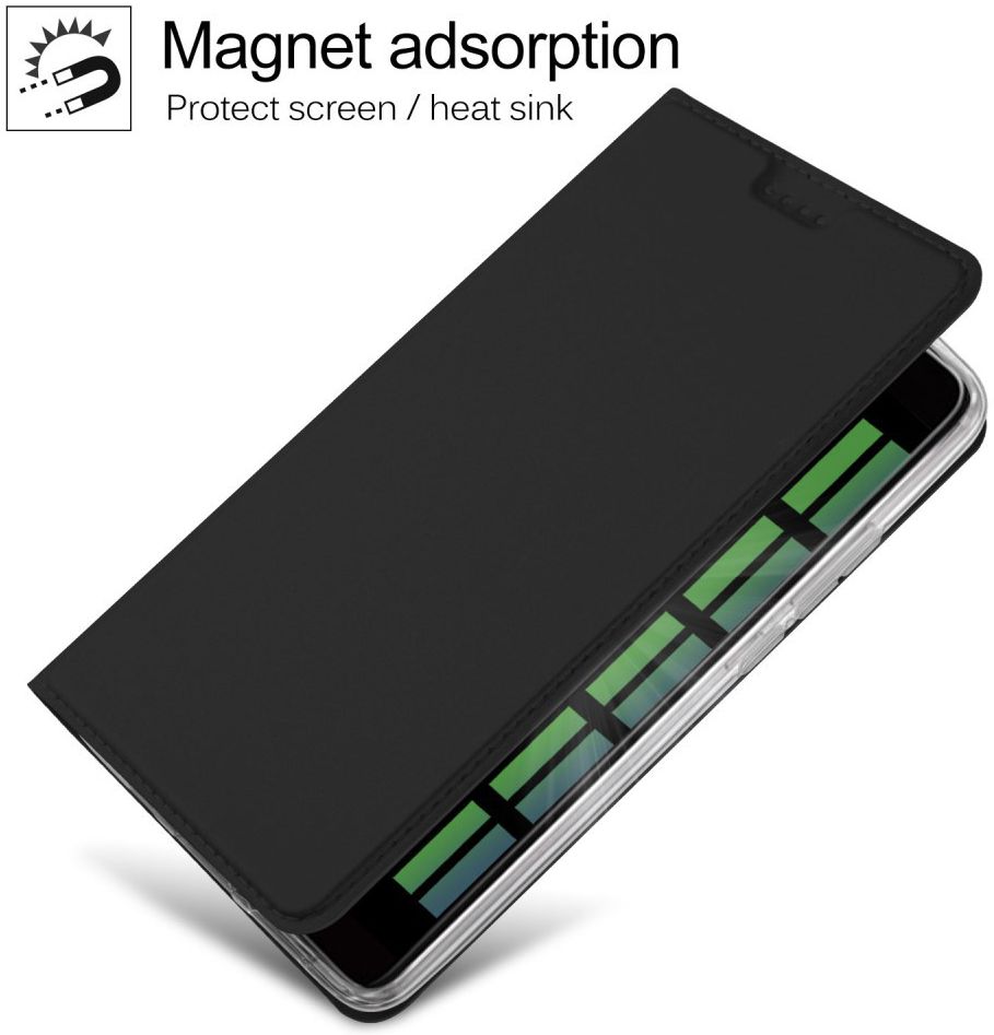 Huawei Mate 10 Pro Magnetisch Portemonnee Hoesje Zwart afbeelding 5