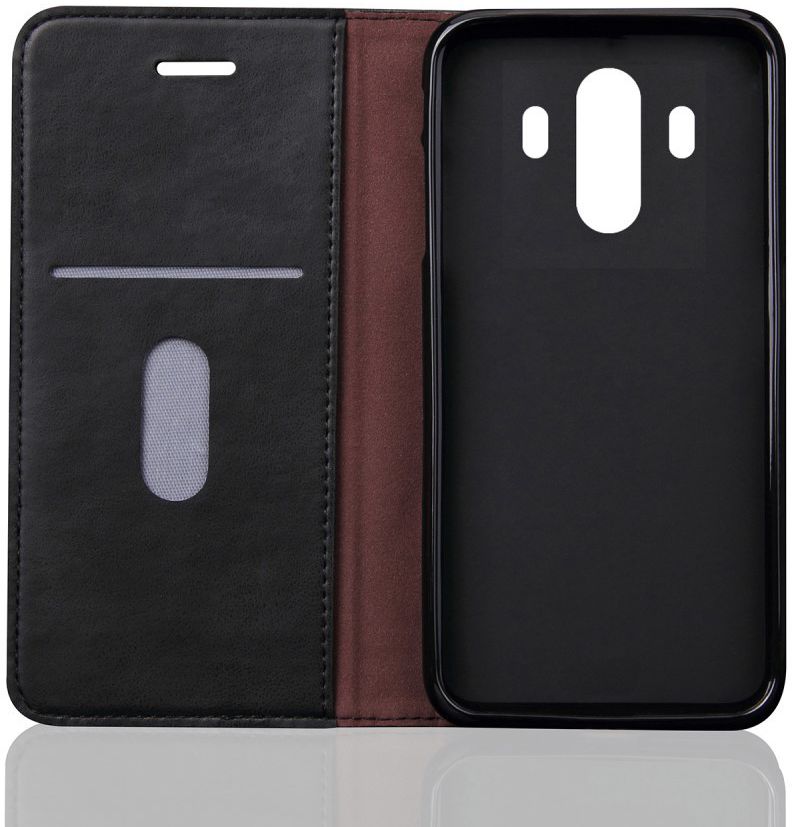 Huawei Mate 10 Pro Luxe Portemonnee Hoesje Zwart afbeelding 3