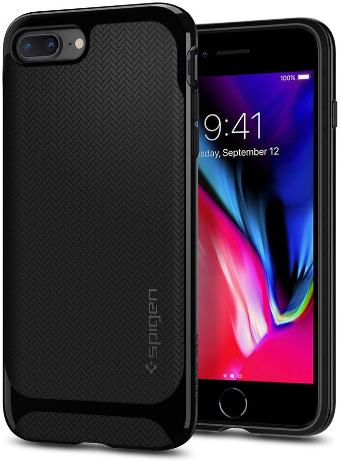 Spigen Neo Hybrid Herringbone iPhone 7/8 Plus Zwart afbeelding 1